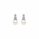 Pearl and  0.03 Ctw Lab Grown Diamond Earring in 925 Platinum Plated