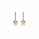 Pearl and  0.26 Ctw Lab Grown Diamond Earring in 925 Platinum Plated