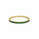 8.59 Ctw Green Zircon Flex Bangle in Brass Yellow Gold
