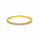 7.52 Ctw White Zircon Flex Bangle in Brass Yellow Gold