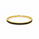 7.52 Ctw Black Spinel Flex Bangle in Brass Yellow Gold