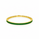 7.52 Ctw Green Zircon Flex Bangle in Brass Yellow Gold