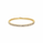 8.03 Ctw White Zircon Flex Bangle in Brass Yellow Gold
