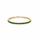 8.03 Ctw Green Zircon Flex Bangle in Brass Yellow Gold