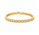 3.50 Ctw Lab Grown Diamond Flex Bangle in 925 Yellow Gold Plated