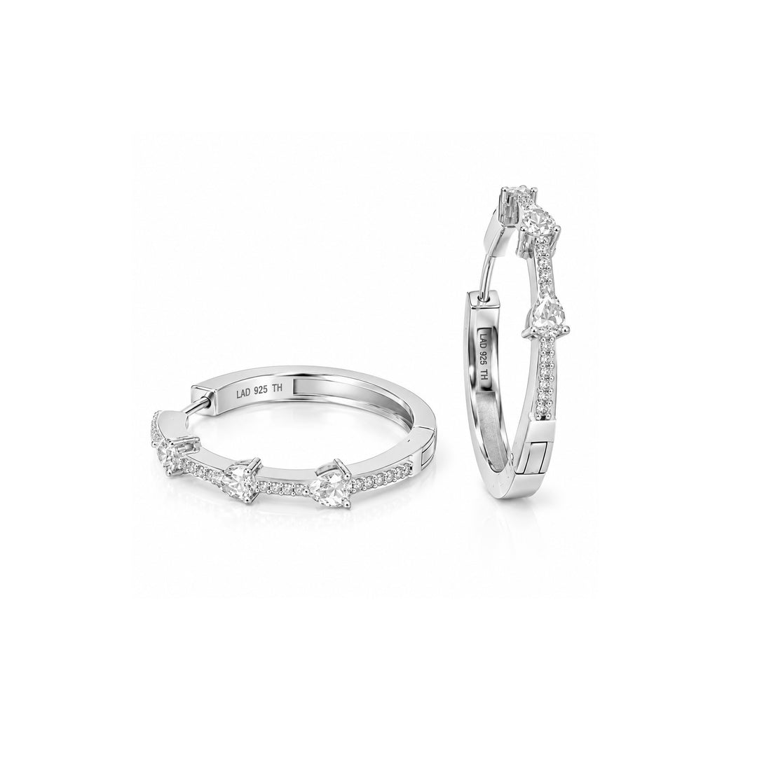 1.50 Ctw Lab Grown Diamond Earring in 925 Platinum Plated