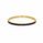 8.59 Ctw Blue Zircon Flex Bangle in Brass Yellow Gold