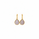 13.50 White Color Drusy Pear Shape Earring in Brass