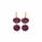30.20  Purple Color Drusy Earring in Brass