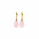 28.50 Ctw Rose Quartz Earring in Brass