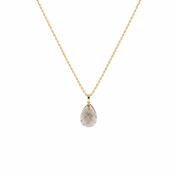 29.63 Ctw Smoky Quartz Pendant in Brass