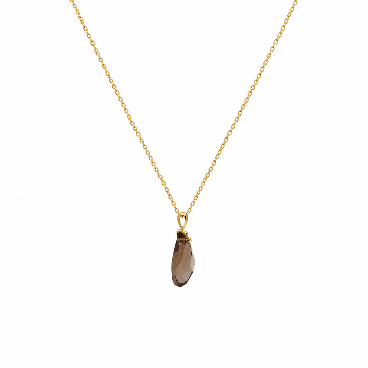 29.63 Ctw Smoky Quartz Pendant in Brass