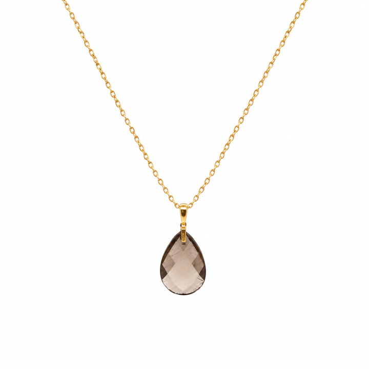 29.63 Ctw Smoky Quartz Pendant in Brass