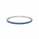 6.05 DEW Blue Moissanite Flex Bangle in 925 Platinum Plated
