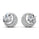 1.80 DEW White Moissanite Earring in 925 Platinum Plated
