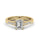 1.00 DEW Octagon White Moissanite Ring in 14K Gold