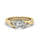 1.00 DEW Octagon White Moissanite Ring in 14K Gold