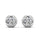 1.00 DEW White Moissanite Earring in 925 Platinum Plated