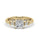 1.30 DEW Princess Cut White Moissanite Ring in 14K Yellow Gold