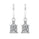 2.60 DEW White Moissanite Earring in 925 Platinum Plated