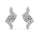 2.20 DEW White Moissanite Earring in 925 Platinum Plated