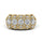 1.50 DEW Round White Moissanite Ring in 14K Yellow Gold