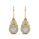 1.00 DEW White Moissanite Earring in 14K Yellow Gold