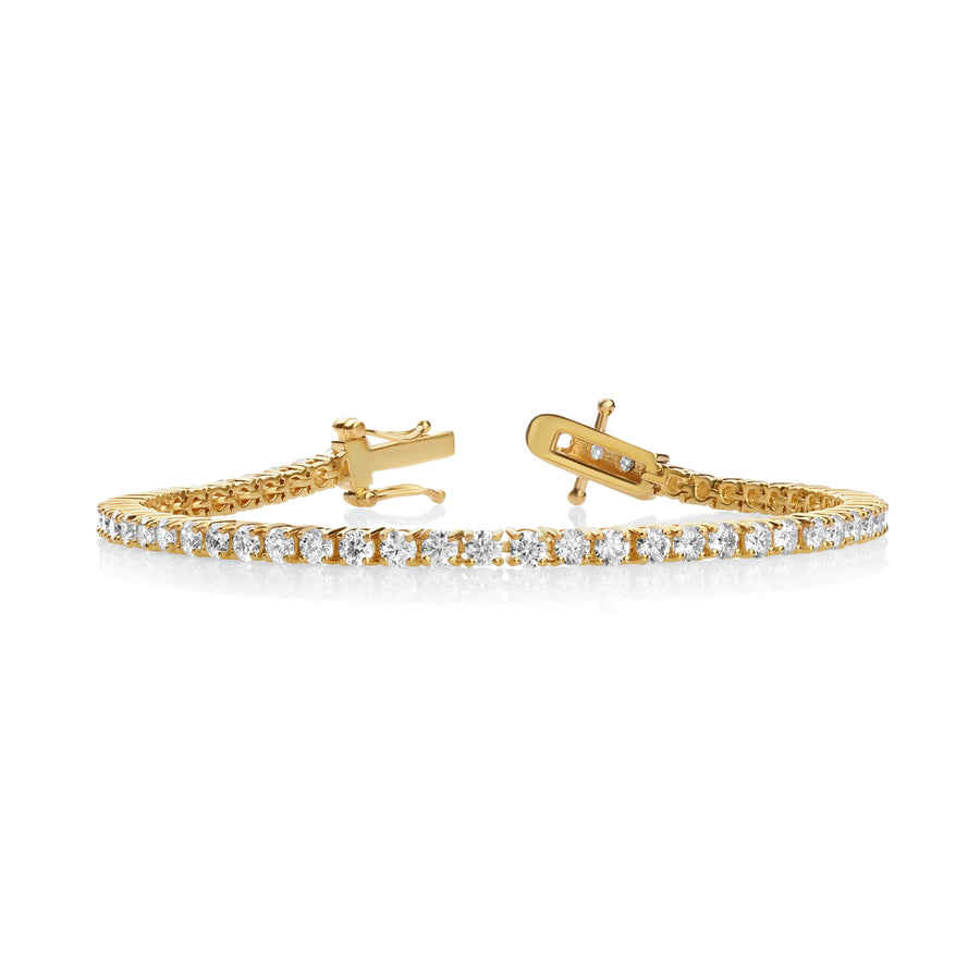 Lab-Grown Diamond Tennis Bracelet in 14K Yellow Gold