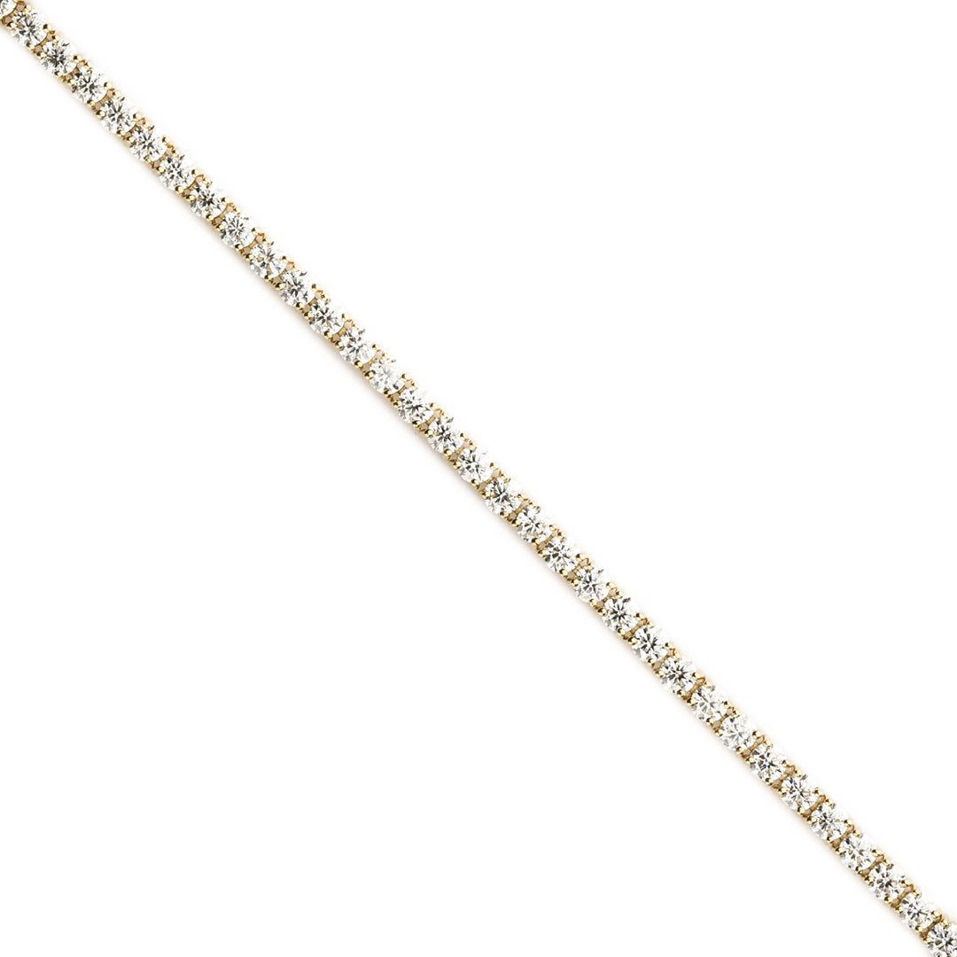 Lab-Grown Diamond Tennis Bracelet in 14K Yellow Gold