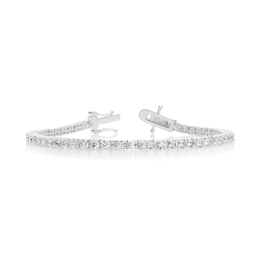 Lab-Grown Diamond Tennis Bracelet in 925 Sterling Silver