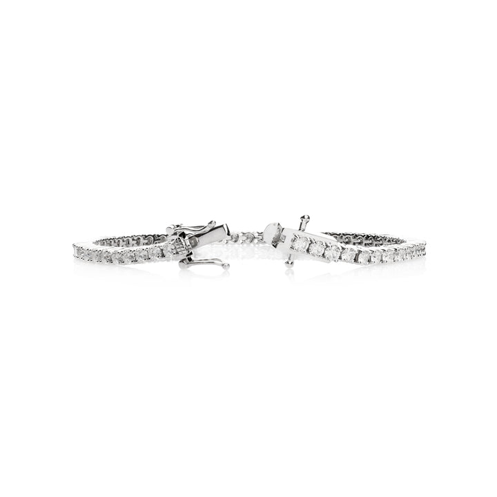 Lab-Grown Diamond Tennis Bracelet in 925 Sterling Silver