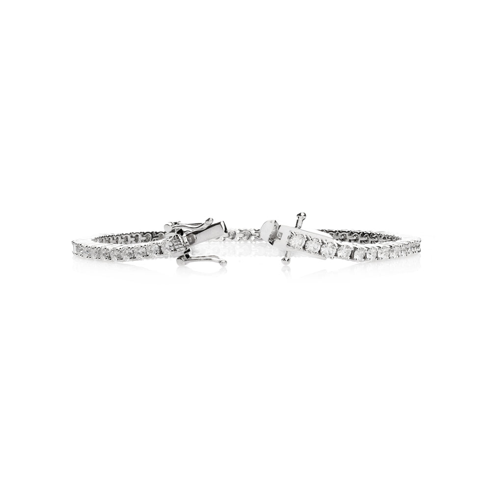 Lab-Grown Diamond Tennis Bracelet in 14K White Gold