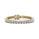17.00 DEW White Moissanite Bracelet in 14K Yellow Gold