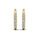 0.33 DEW White Moissanite Earring in 14K Yellow Gold