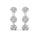 0.84 DEW White Moissanite Earring in 925 Platinum Plated