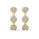 0.84 DEW White Moissanite Earring in 14K Yellow Gold