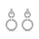 4.38 DEW White Moissanite Earring in 925 Platinum Plated