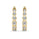 1.48 DEW White Moissanite Earring in 14K Yellow Gold
