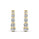 0.90 DEW White Moissanite Earring in 14K Yellow Gold