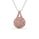 0.69 Cts Pink Diamond pendant in 925 Two Tone