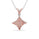0.31 Cts Pink Diamond pendant in 925 Two Tone