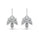 2.45 DEW White Moissanite Earring in 925 Platinum Plated