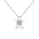 0.50 DEW Round White Moissanite Solitaire Pendant in 925 Sterling Silver
