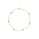 0.25 Cts White Diamond Bracelet in 14K Yellow Gold