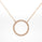 0.26 Cts White Diamond Necklace in 14K Yellow Gold