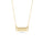 0.08 Cts White Diamond Necklace in 14K Yellow Gold