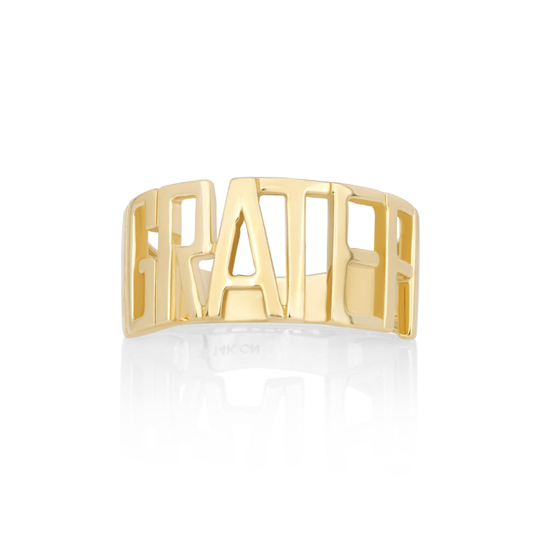 Grateful Ring in 14K White Gold