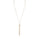 Pearl Beaded Tassel Necklace in 18K YG