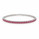 6.21 DEW Pink Moissanite Flex Bangle in 925 Platinum Plated