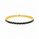 8.03 Ctw Blue Zircon Flex Bangle in Brass Yellow Gold